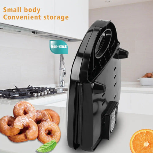 Mini Máquina Para Hacer Donas Postres Donuts Sokany Color Negro