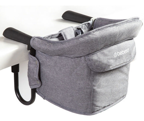 Silla De Comer Eat & Bear Gris Sujeción De Mesa Portable