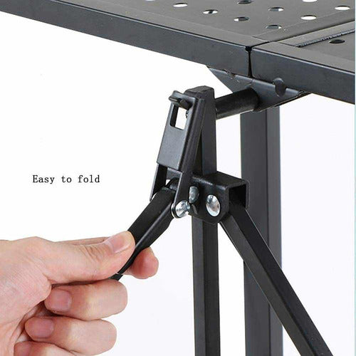 Organizador Repisa Metálica 3 Niveles Plegable Con Ruedas