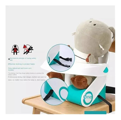 Silla Ajustable De Bebe Infantil Plegable Portátil Elevador
