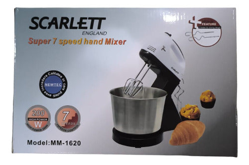 Batidor Pedestal Con Molde De Acero 7 Velocidades 2 Litros