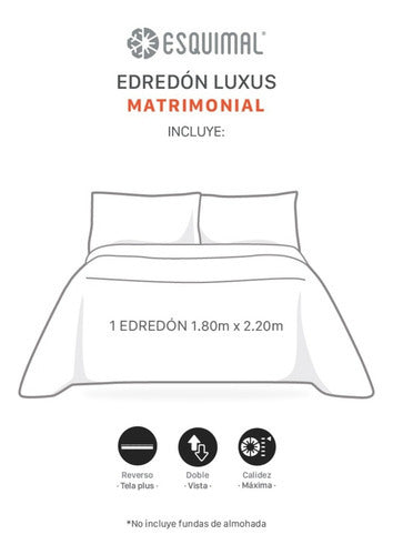 Cobertor Matrimonial Edredón Invernal Luxus Afelpado Color Alegre (multicolor)