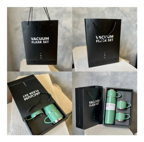 Set Termos Para Agua Caliente Termo Cafe + 3 Tazas 500 Ml