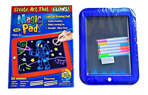 Pizarra Mágica Deluxe Pad Led Niños - Fluorescente