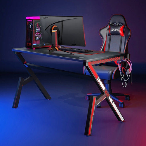 Escritorio Gamer Modelo Y Espesor 16mm, 120x60x75