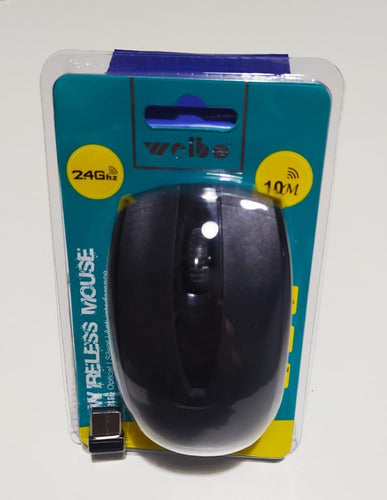 Mouse Wireless Inalambrico 2,4 Ghz 10 Metros 1600 Dpi Weibo