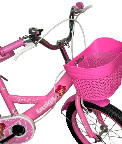 Bicicleta Aro 12 Para Niñas Y Niños Con Canasto