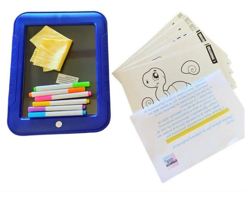 Pizarra Mágica Deluxe Pad Led Niños - Fluorescente