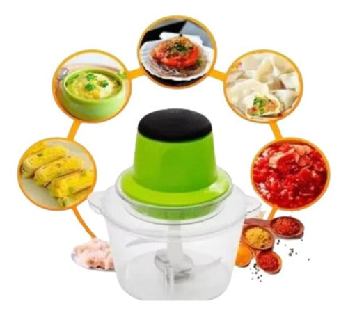 Picador Eléctrico De Verduras, Carnes Y Frutas Pica Todo