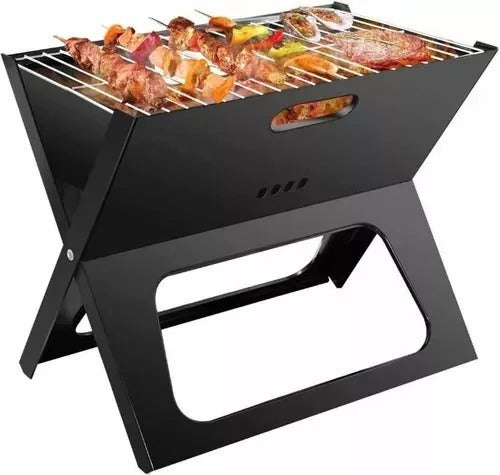 Parrillera Plegable De Carbón Portátil Para Asados