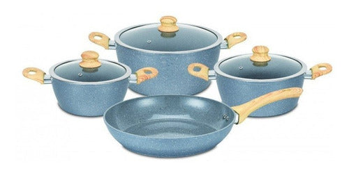 Juego De Bateria Stonecook Milano 7 Piezas