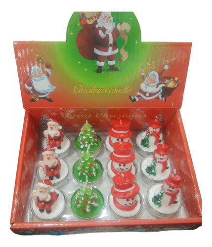12 Velas 3d Decorativas Para Navidad Vrla Navideña 3d 02