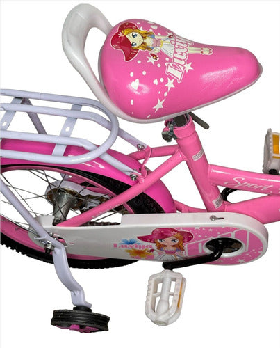 Bicicleta Aro 12 Para Niñas Y Niños Con Canasto