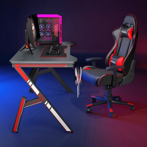 Escritorio Gamer Modelo Y Espesor 16mm, 120x60x75