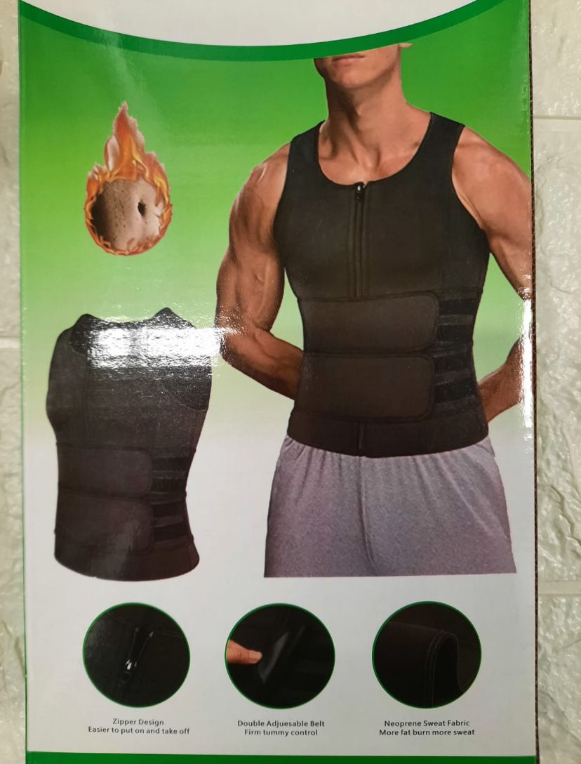 Faja de Caballero Chaleco Neopreno Reductora Efecto Sauna