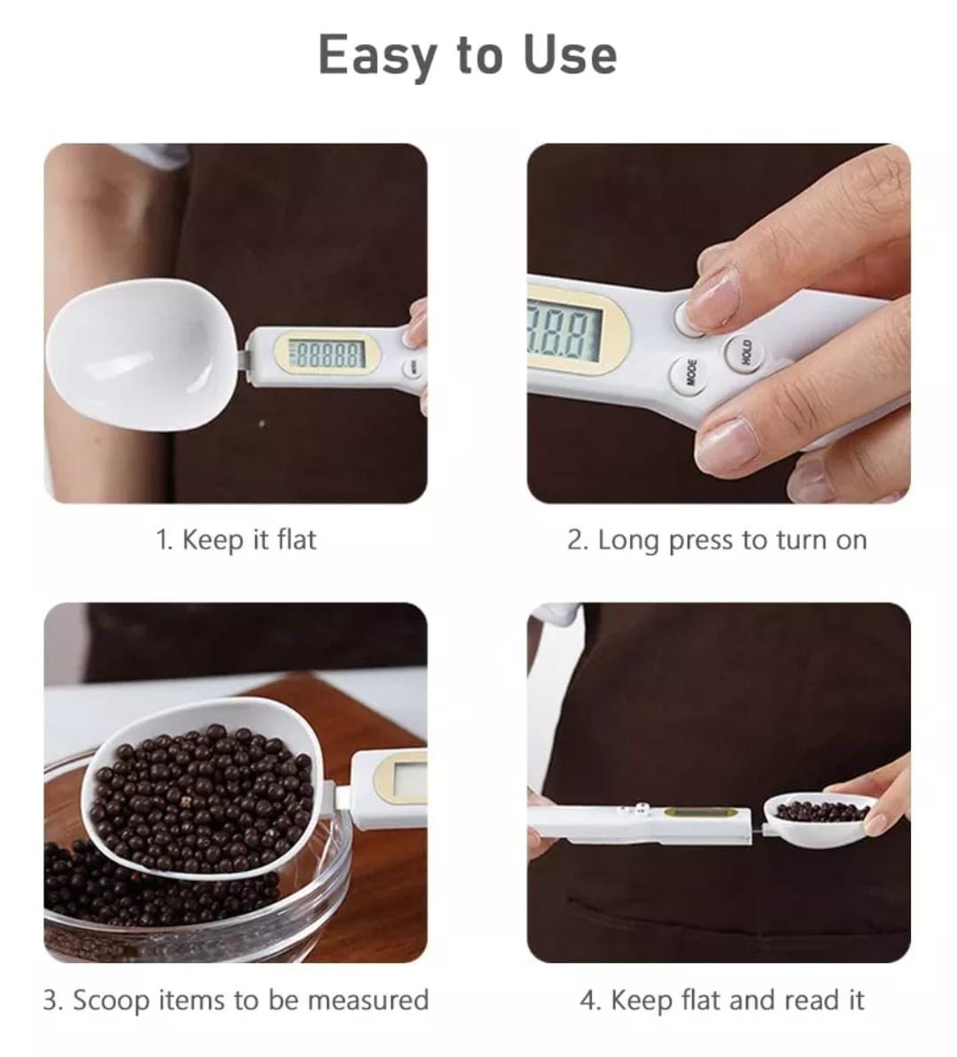 Cuchara Medidor Gramera Pesa Digital Cocina Máxima