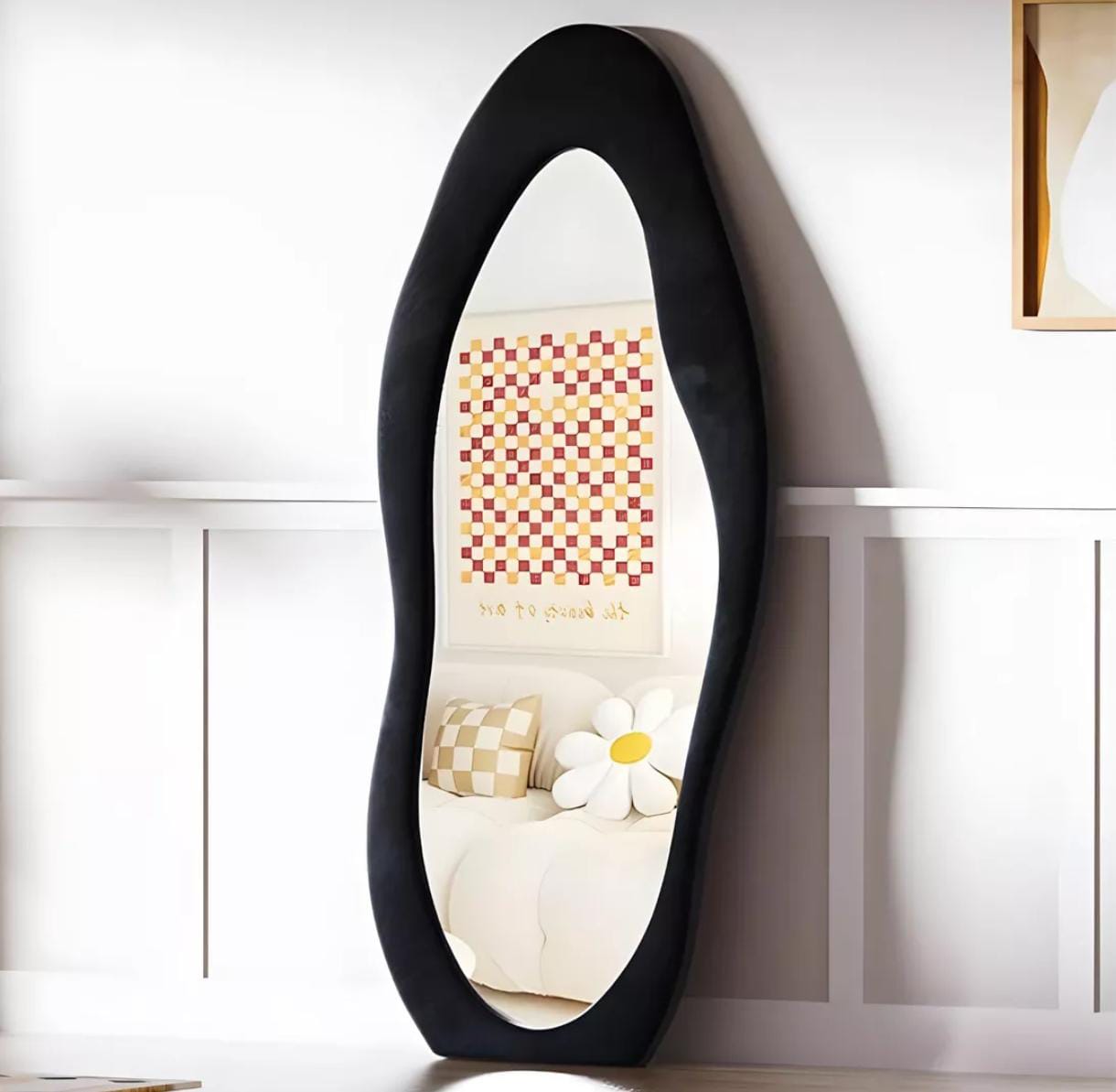 🥳Espejo Pedestal Cuerpo Completo Estilo Ondas