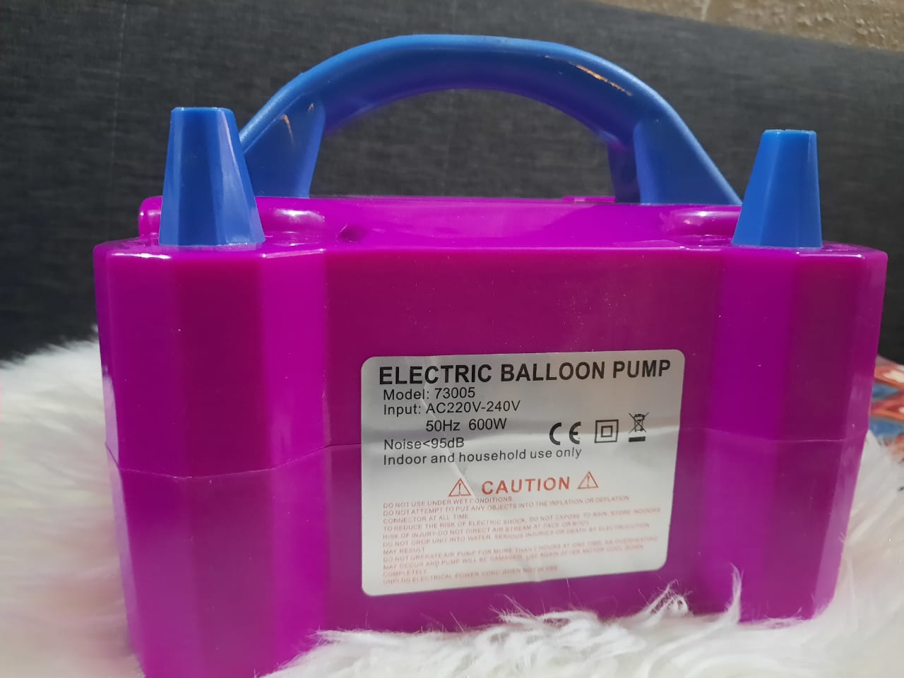 INFLADOR GLOBOS ELECTRICO 2 INYECTORES