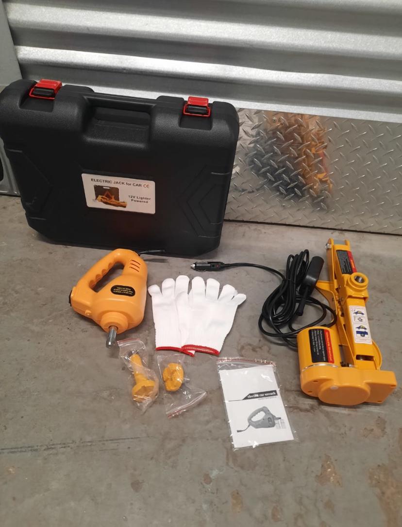 Kit Gata Eléctrica Para Vehículos 12 V 2t Llave Impacto
