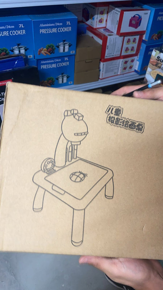 Mesa con Proyector de dibujo Amarillo