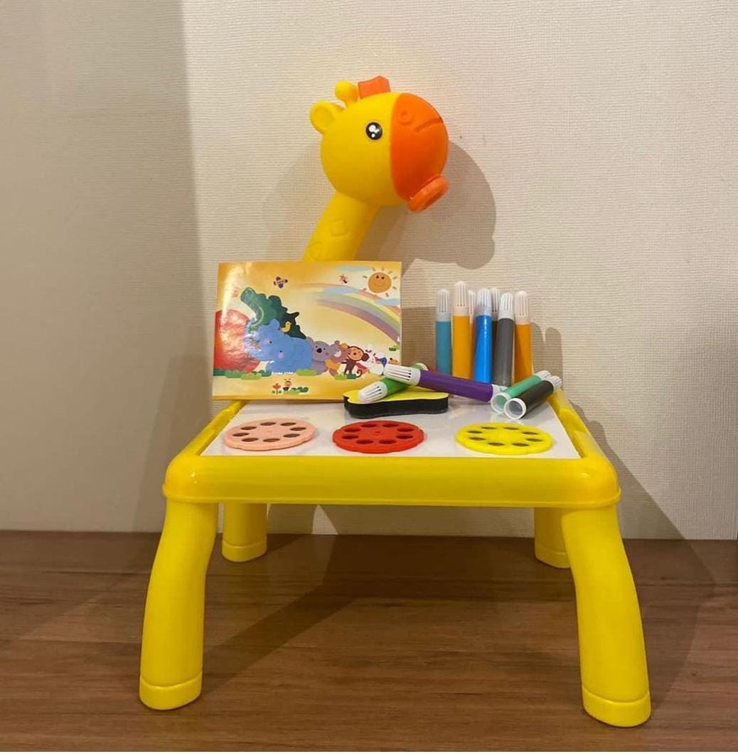 Mesa con Proyector de dibujo Amarillo