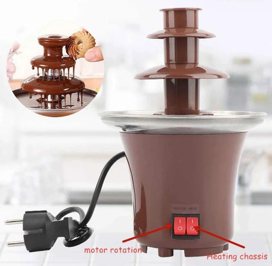 Mini Cascada de Chocolate Fuente Chocolatera Eléctrica