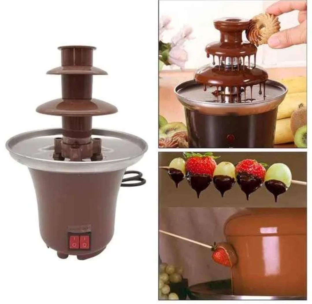 Mini Cascada de Chocolate Fuente Chocolatera Eléctrica