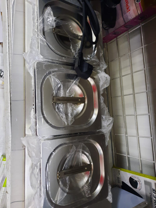 Oferta Chocolatera Eléctrica de Tres Depósitos Acero Inoxidables
