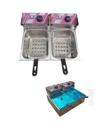 Oferta cyber de Freidora Eléctrica Hoffmans Doble 12 Litros incluye Canastos