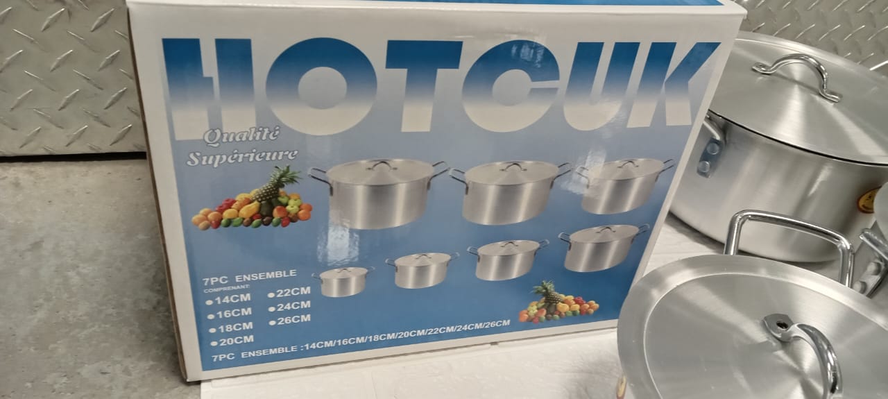 Oferta de Set  de Ollas de Aluminio 7 piezas