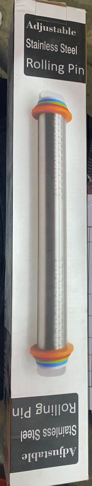 Rodillo Ajustable De Acero Inoxidable Con Anillos De Grosor