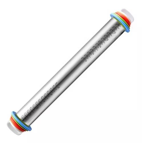 Rodillo Ajustable De Acero Inoxidable Con Anillos De Grosor