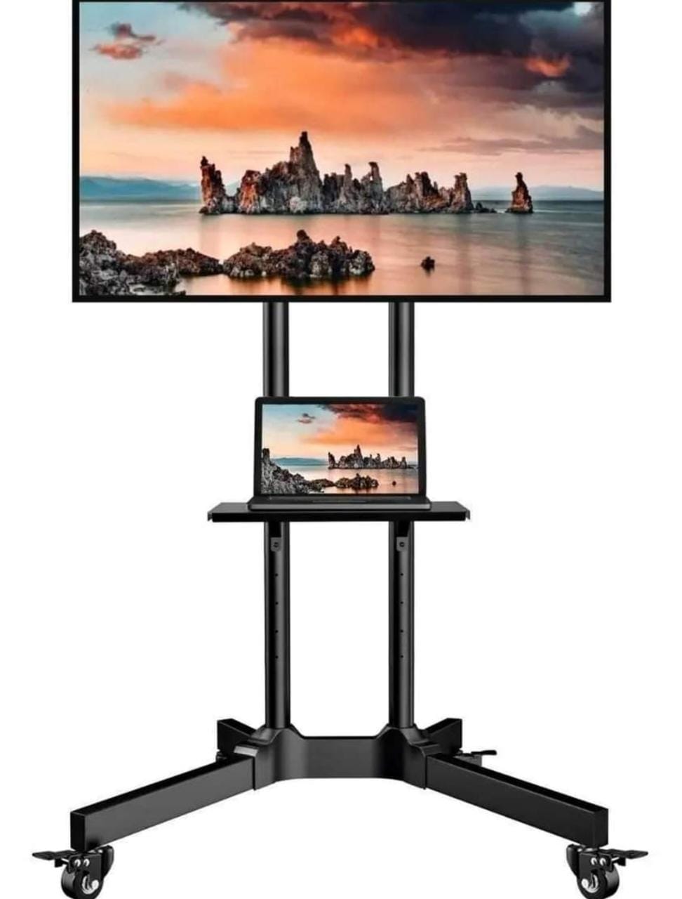 Soporte Base TV LCD Led Smart tipo Pedestal con Rueda Móvil 32 - 70