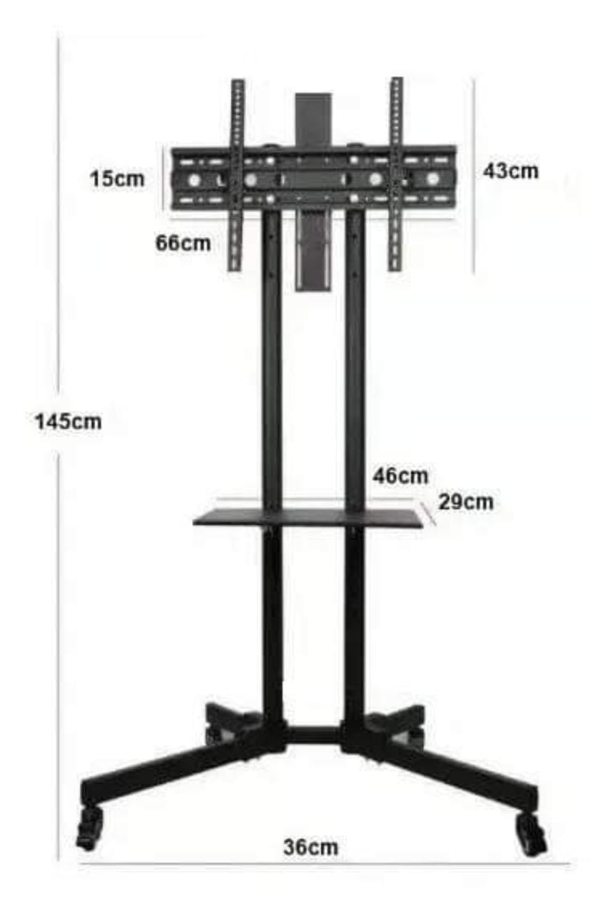 Soporte Base TV LCD Led Smart tipo Pedestal con Rueda Móvil 32 - 70