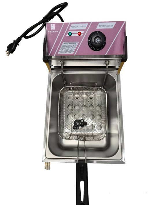 Freidora Eléctrica Hoffmans Individual 6 lts incluye Canasto