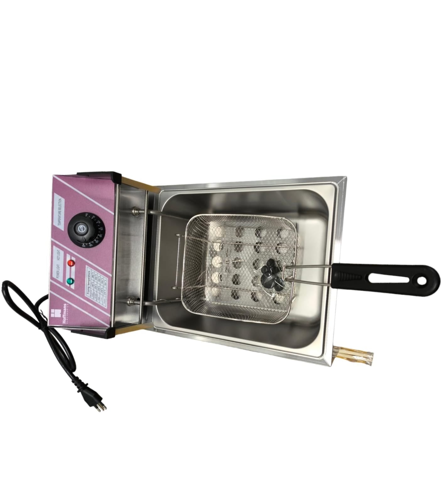Freidora Eléctrica Hoffmans Individual 6 lts incluye Canasto