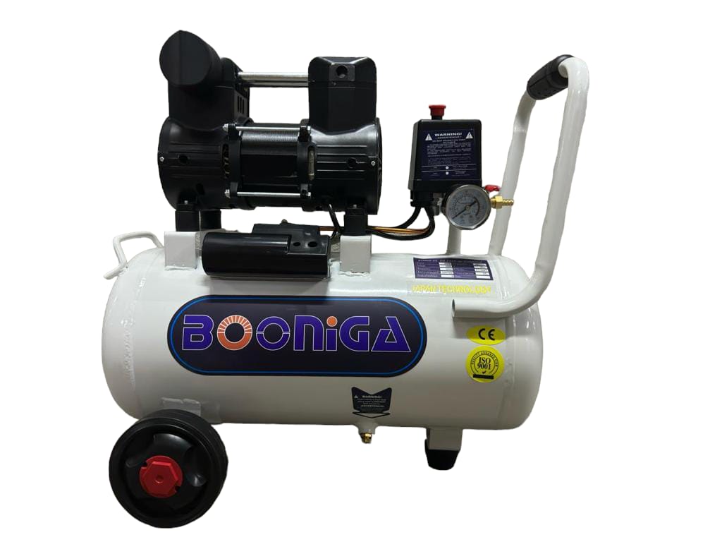 Compresor silencioso marca Booniga de 30 litros