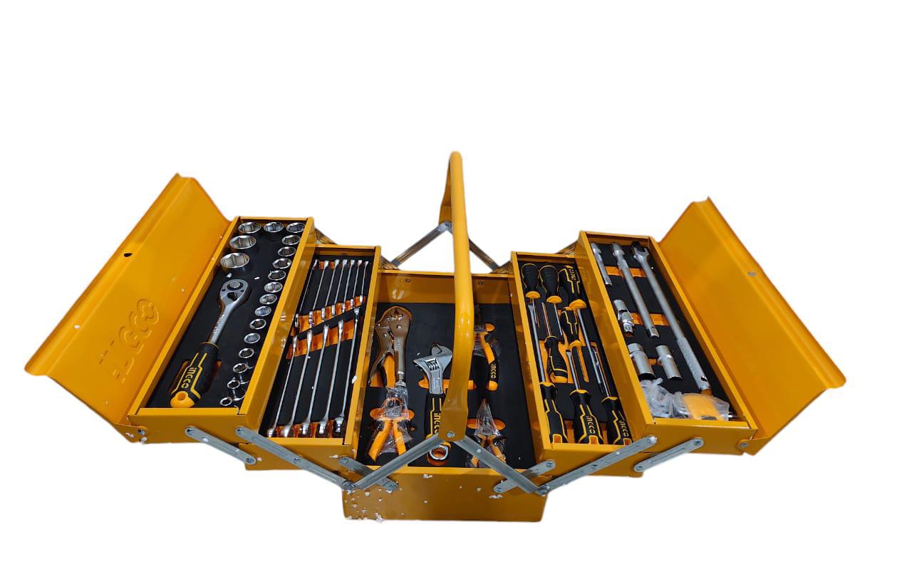 Caja de Herramientas Metalica Industrial 59 Piezas Ingco