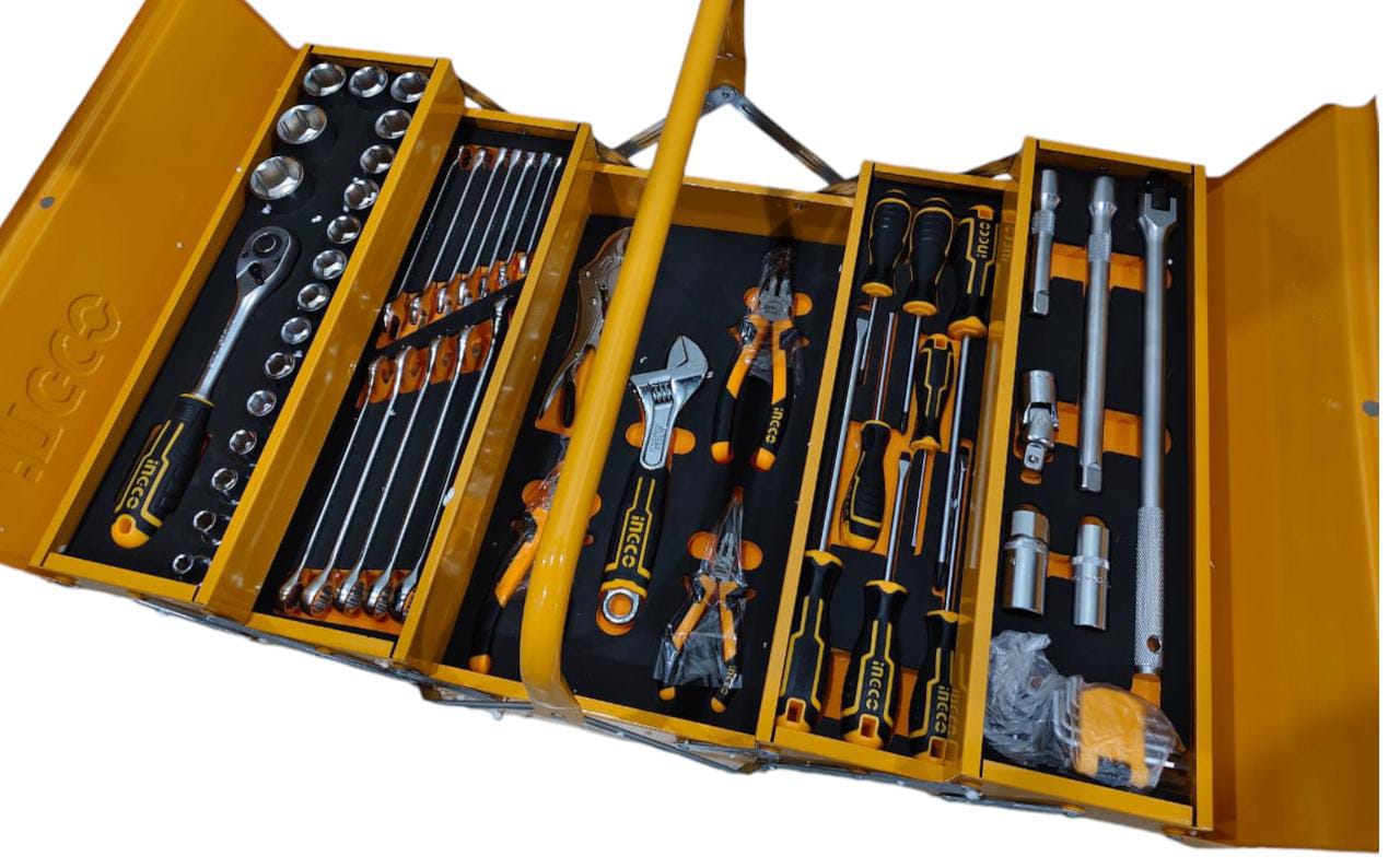 Caja de Herramientas Metalica Industrial 59 Piezas Ingco