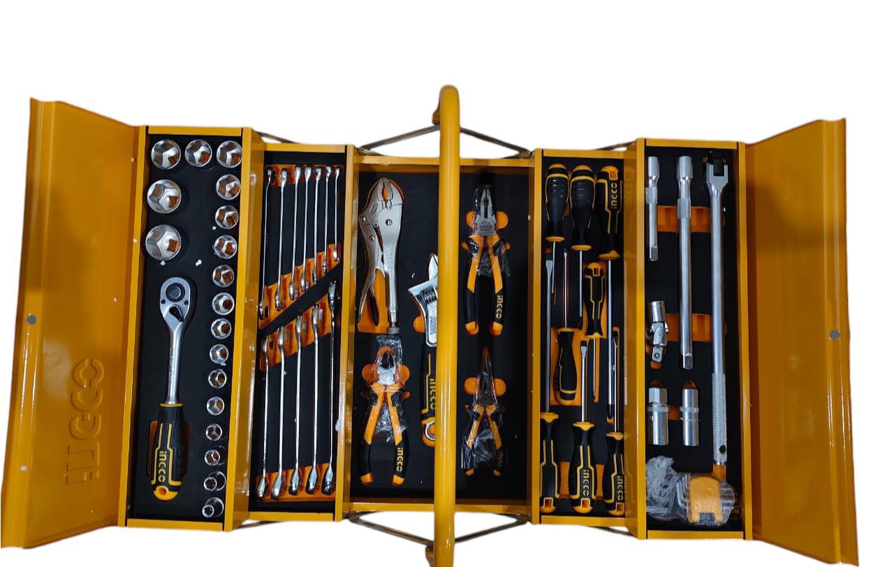 Caja de Herramientas Metalica Industrial 59 Piezas Ingco