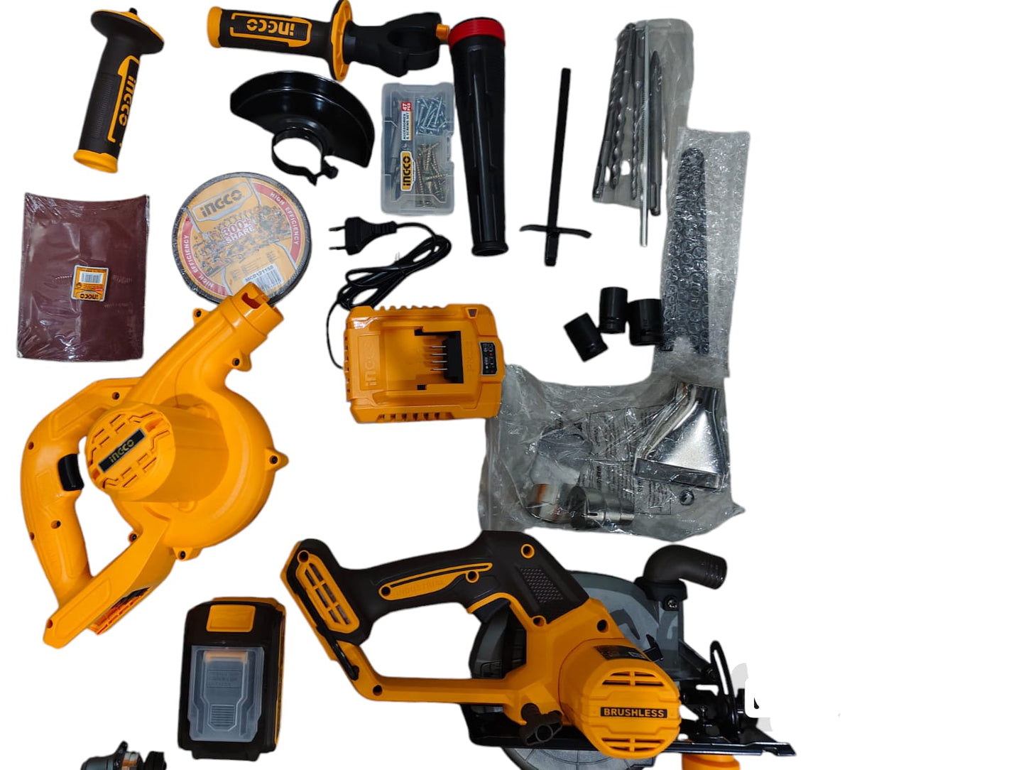 Kit combinado industrial inalámbrico 9 piezas