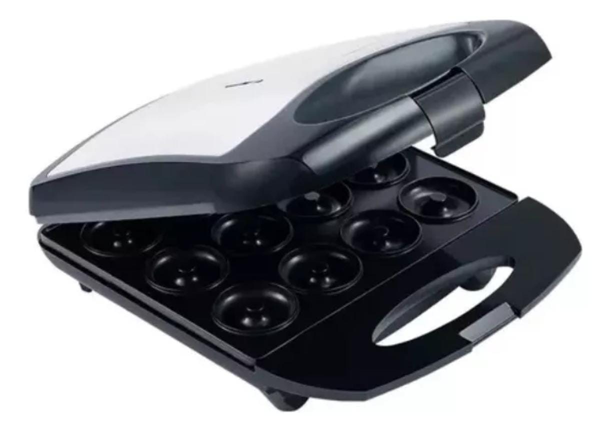 Maquina Mini Donas Sokany 12 Unidades Color Negro