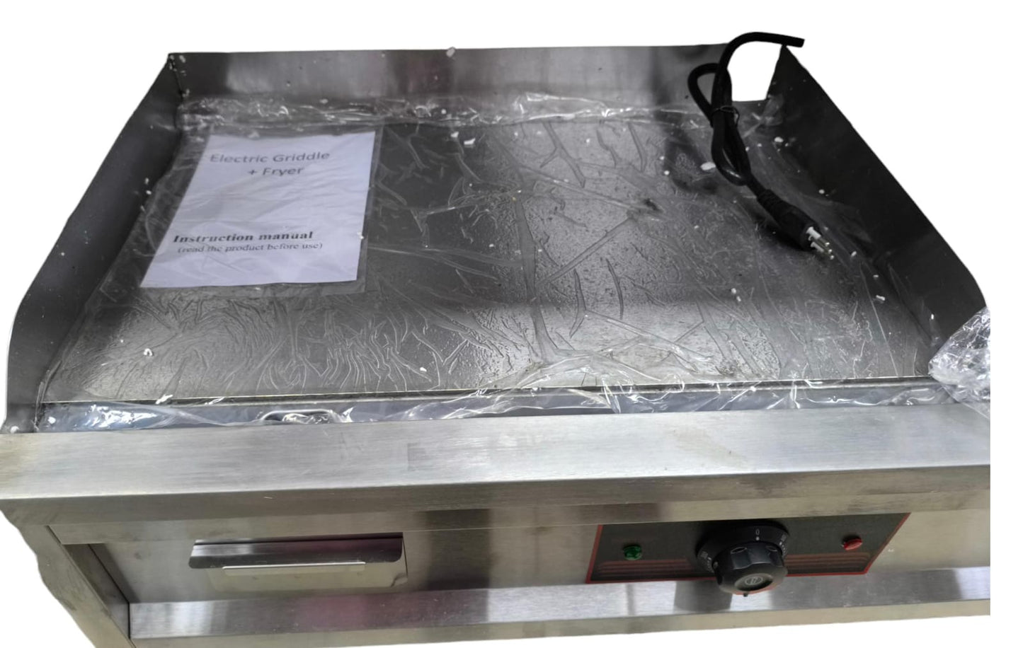 Plancha Churrasquera con Freidora Eléctrica