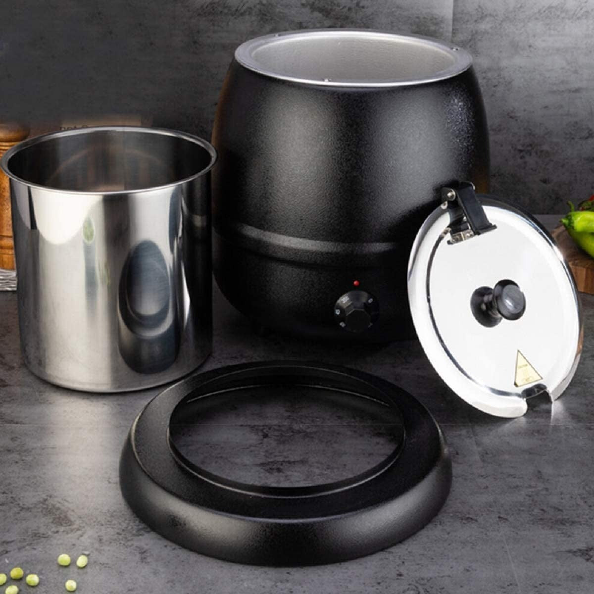 Olla Sopera Negra 10 Lts At51588