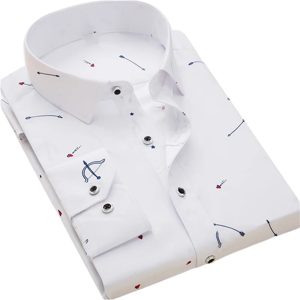 Camisa de manga larga  para hombre Primavera Verano Slim Fit Camisas de vestir Ropa masculina