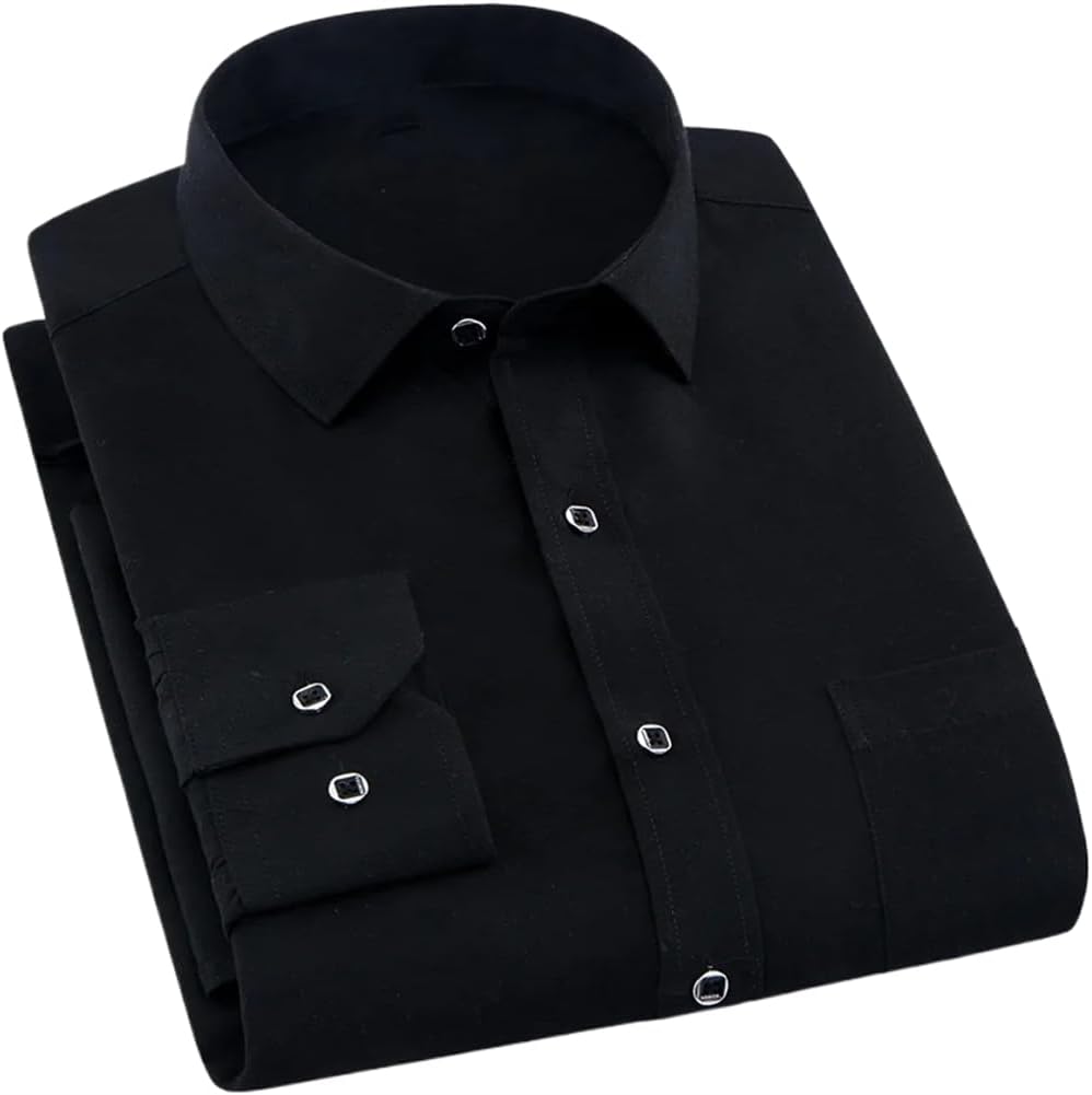 Camisa de manga larga  para hombre Primavera Verano Slim Fit Camisas de vestir Ropa masculina