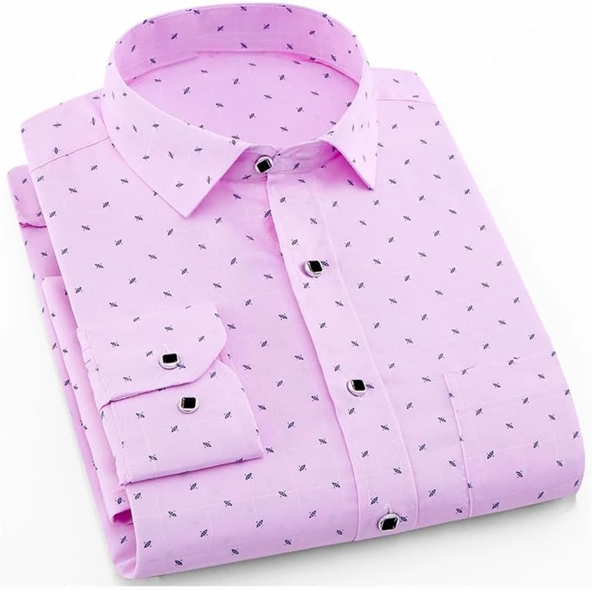 Camisa de manga larga  para hombre Primavera Verano Slim Fit Camisas de vestir Ropa masculina