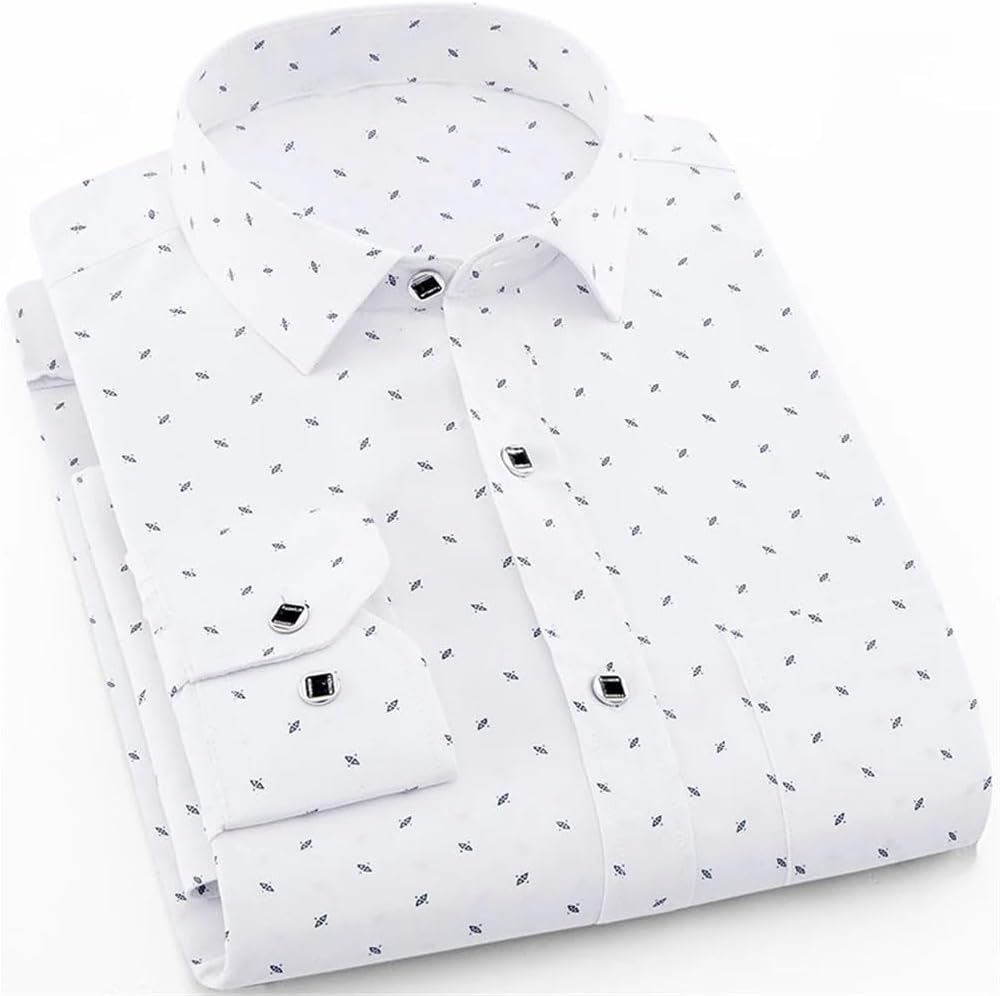 Camisa de manga larga  para hombre Primavera Verano Slim Fit Camisas de vestir Ropa masculina