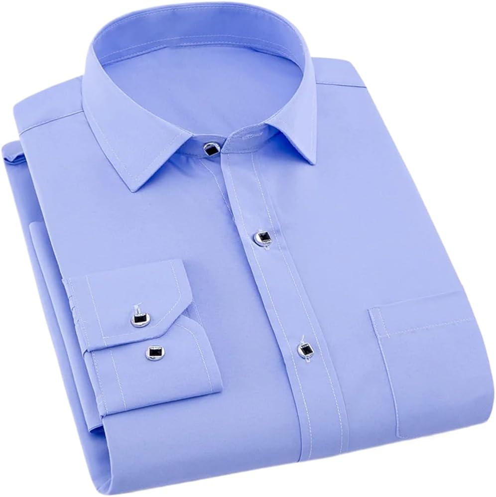 Camisa de manga larga  para hombre Primavera Verano Slim Fit Camisas de vestir Ropa masculina