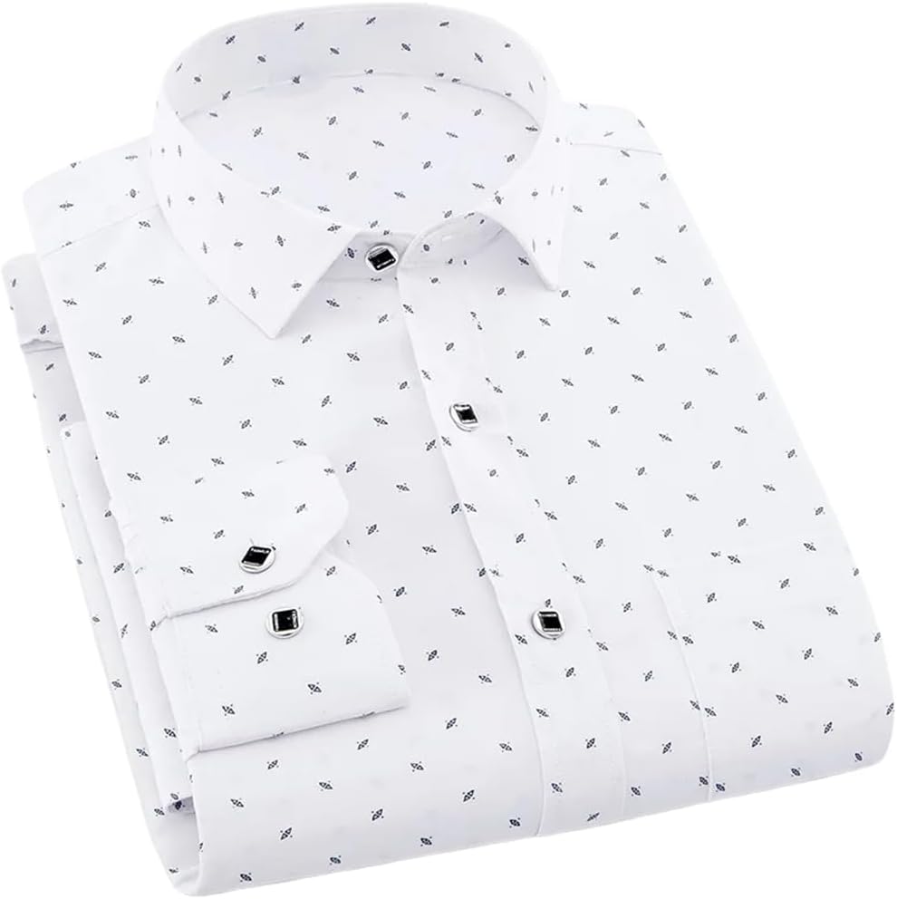 Camisa de manga larga  para hombre Primavera Verano Slim Fit Camisas de vestir Ropa masculina